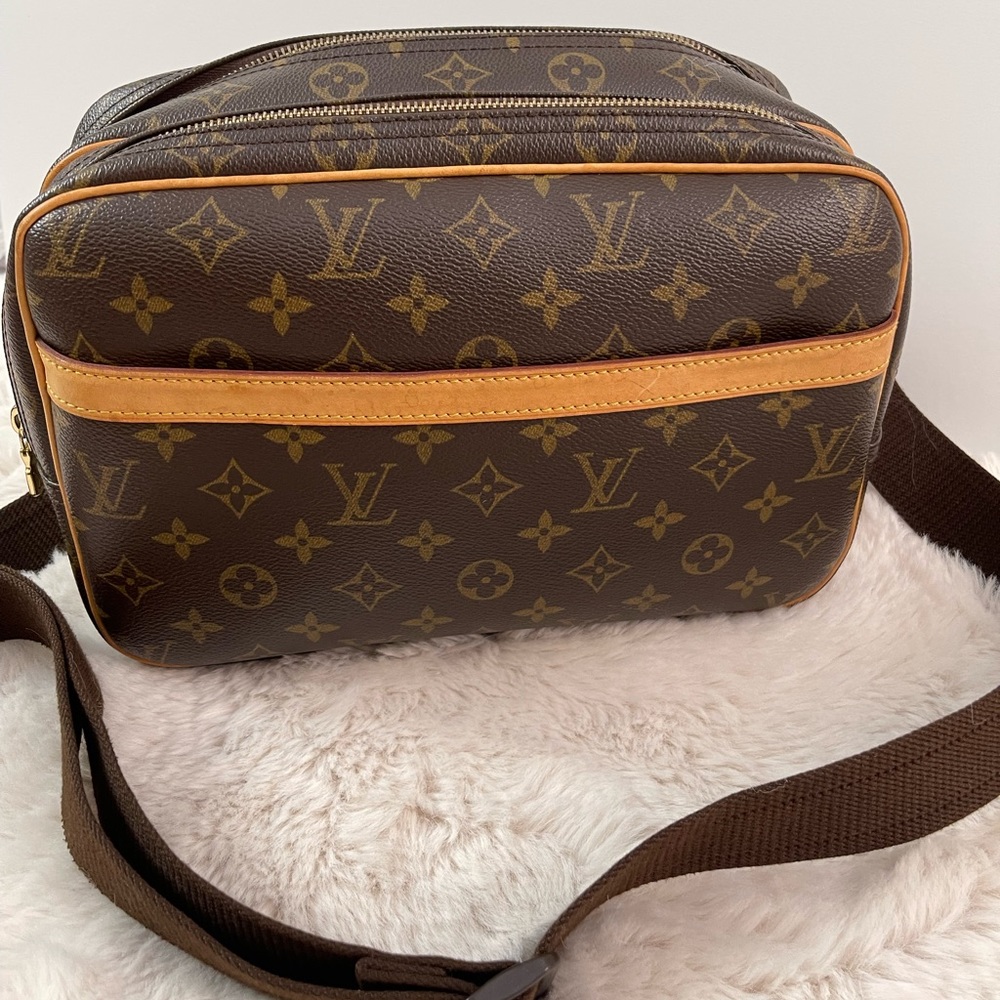 Louis Vuitton Monogram Canvas Crossbody Bag in Brown and Tan